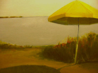 Lone Umbrella 11x14